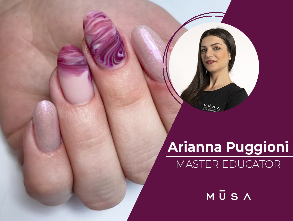 Video tutorial nail art effetto blossom - Mater Musa Arianna Puggioni
